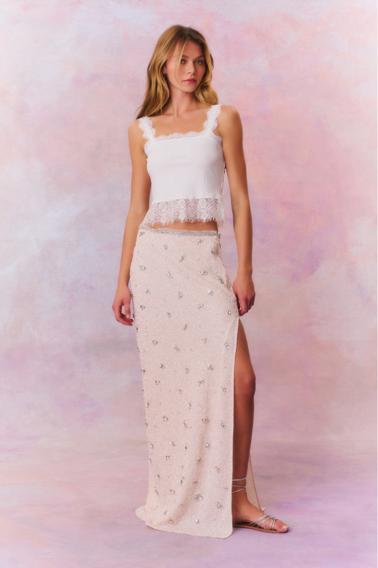 Midwood Embellished Maxi Skirt-morningim