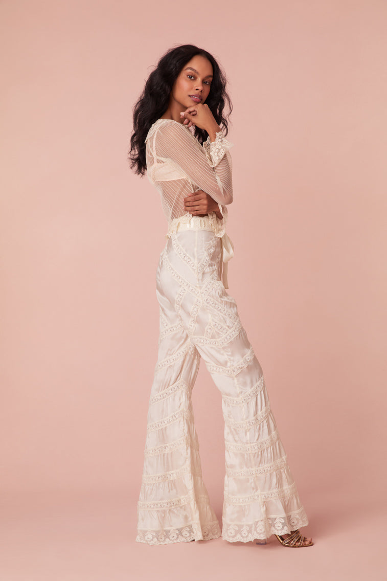 Neliana Ribbon Flare Pants-morningim