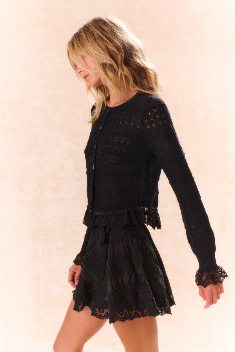 Norden Alpaca-Blend Lace-Trimmed Cardigan-morningim