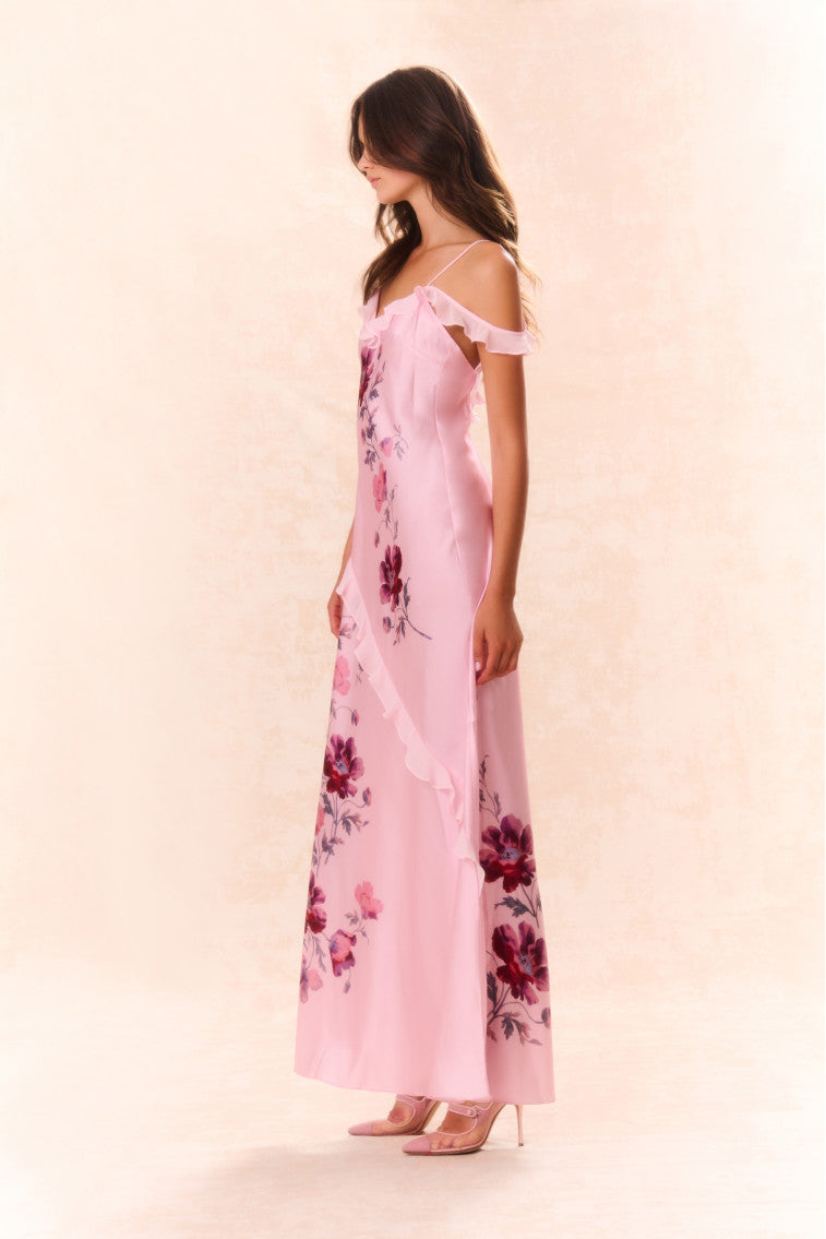 Parisa Silk Floral Maxi Dress-morningim