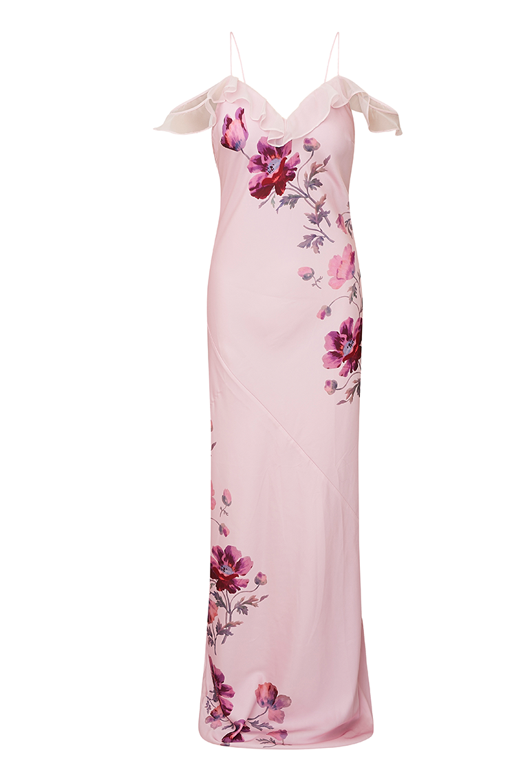 Parisa Silk Floral Maxi Dress-morningim