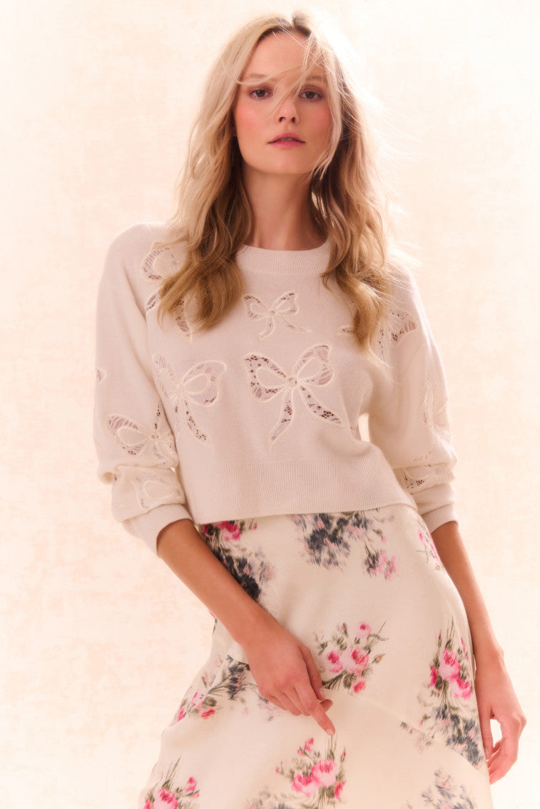 Parson Bow Print Pullover-morningim