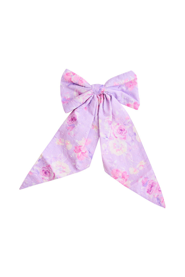 Patchouli Fragrance Print Bow Clip-morningim