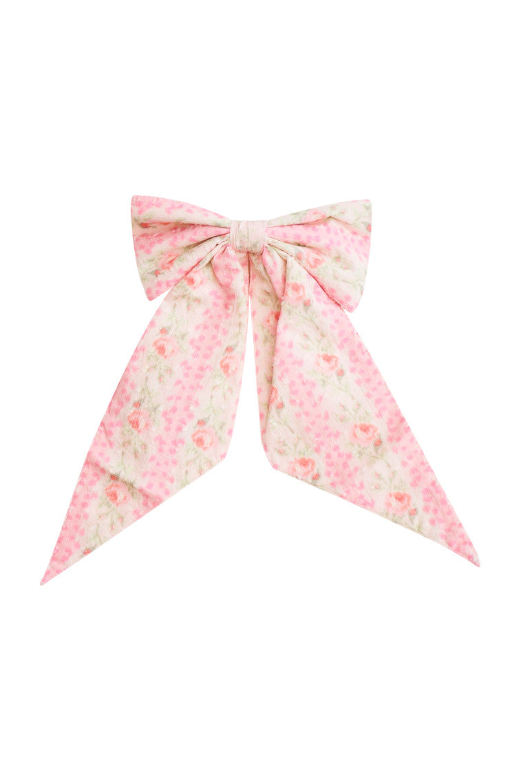 Patchouli Fragrance Print Bow Clip-morningim