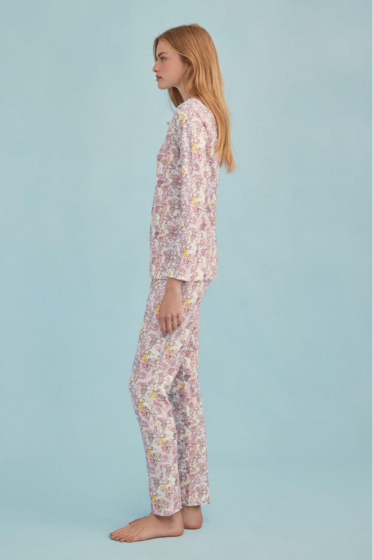 Roller Rabbit x Morningim Preppy Patchwork Women's Pajama-morningim