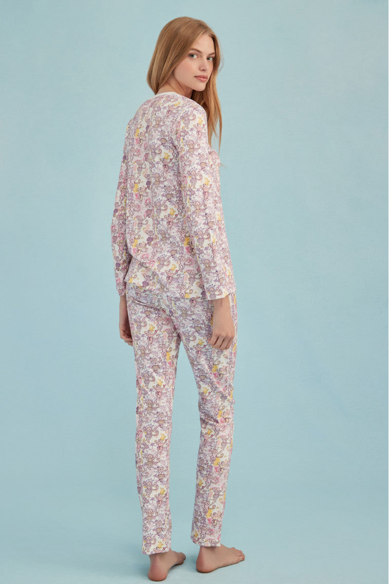 Roller Rabbit x Morningim Preppy Patchwork Women's Pajama-morningim