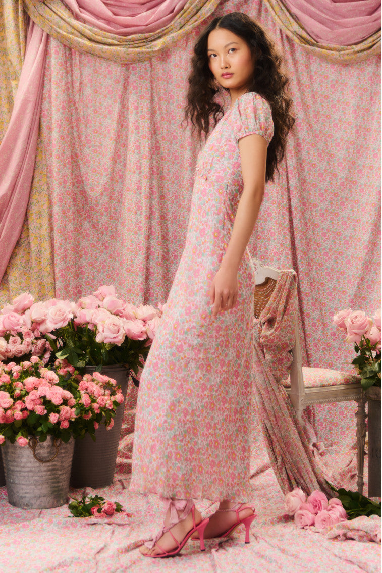 Pricilla Liberty Fabric Maxi Dress-morningim
