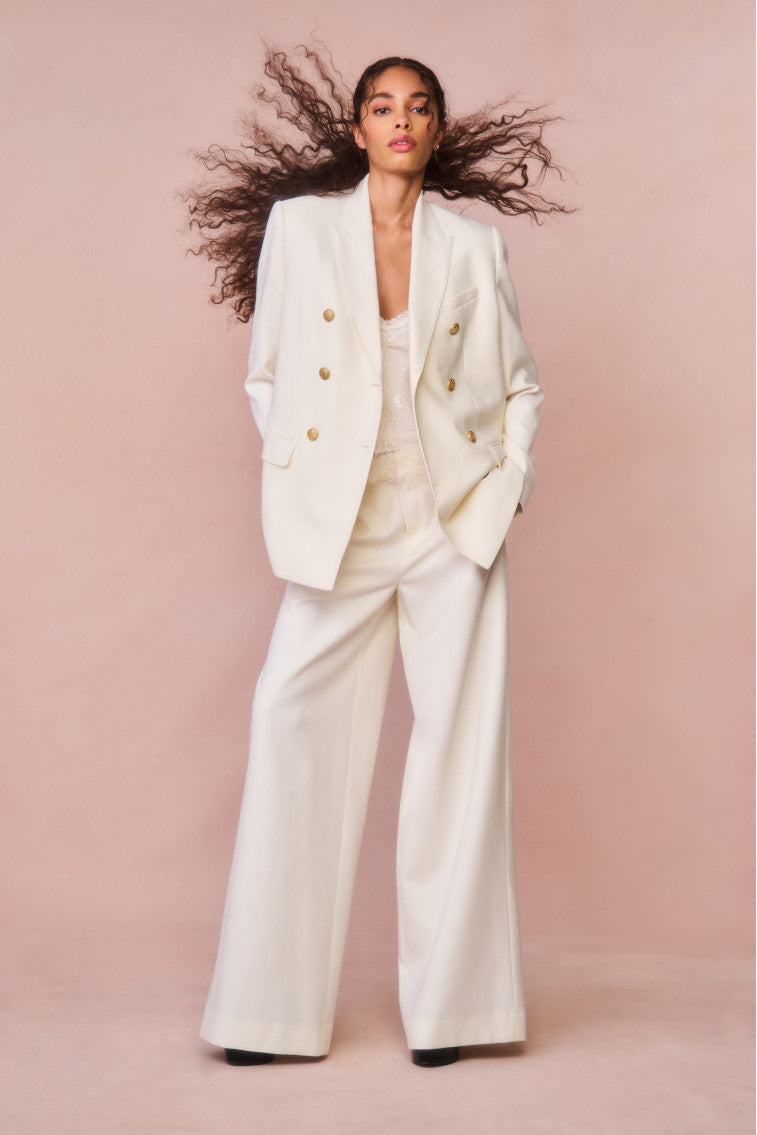 Samuela Wide Leg Trouser - CREAM-morningim