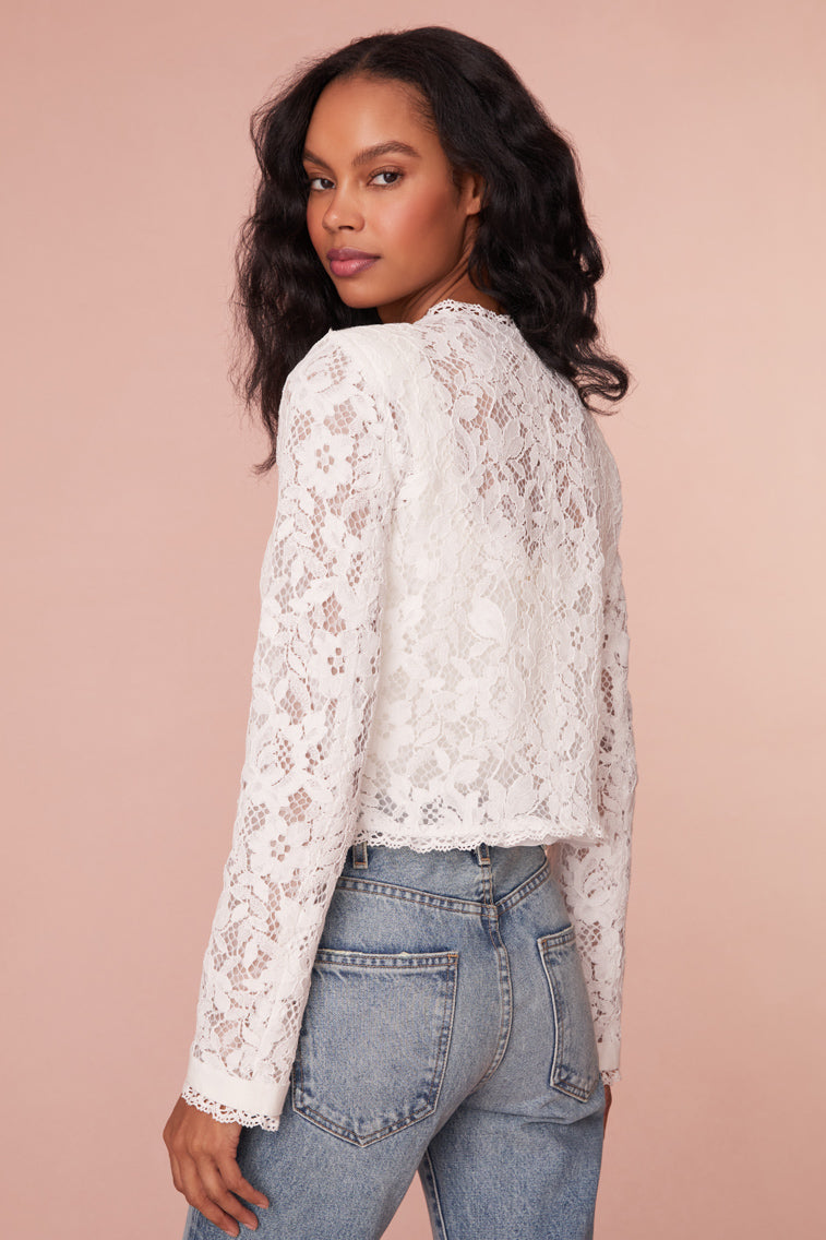Richard Sheer Lace Jacket-morningim