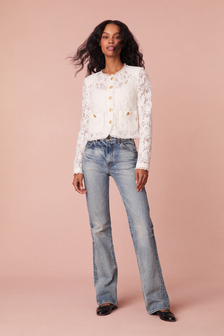 Richard Sheer Lace Jacket-morningim