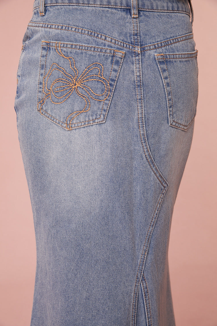 Risia Denim Maxi Skirt-morningim