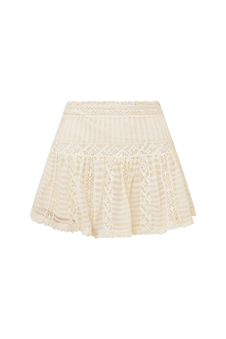 Rubyanne Crochet Lace Mini Skirt-morningim