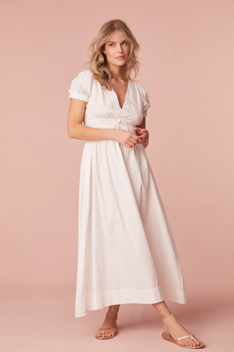 Sabela Cotton Midi Dress-morningim