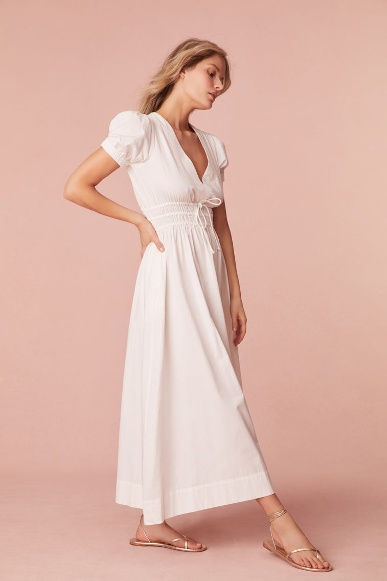 Sabela Cotton Midi Dress-morningim