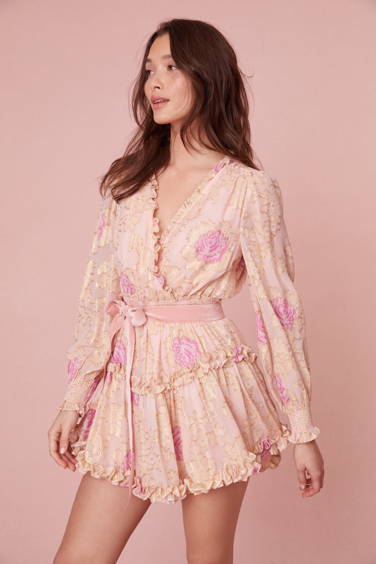 Spruce Ruffle Mini Dress-morningim