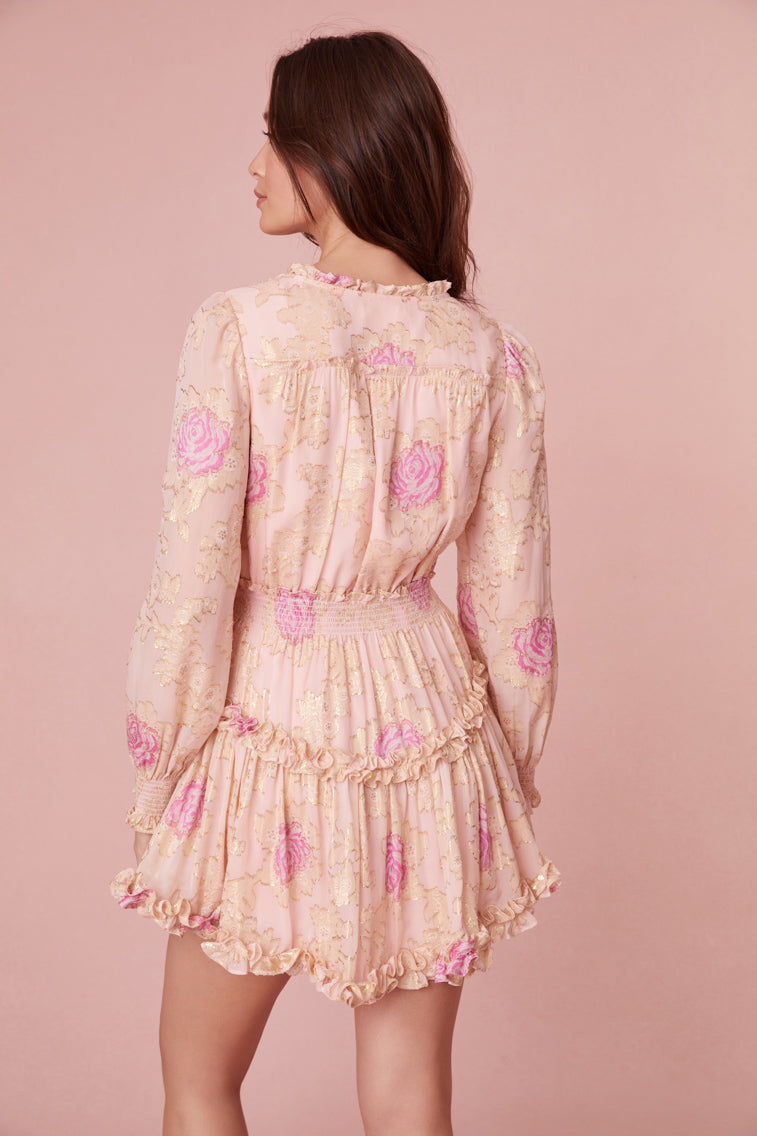 Spruce Ruffle Mini Dress-morningim