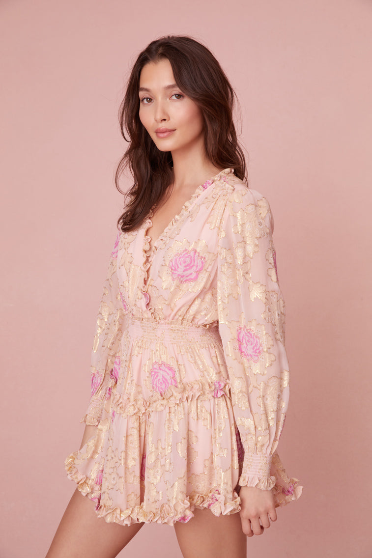 Spruce Ruffle Mini Dress-morningim