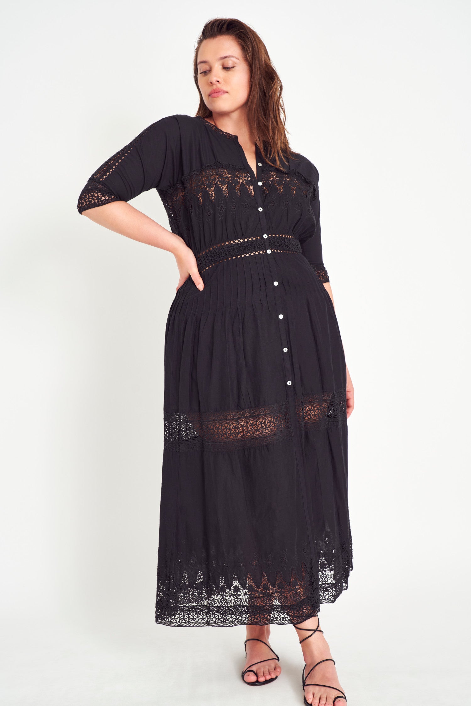 Beth Cotton Midi Dress-morningim