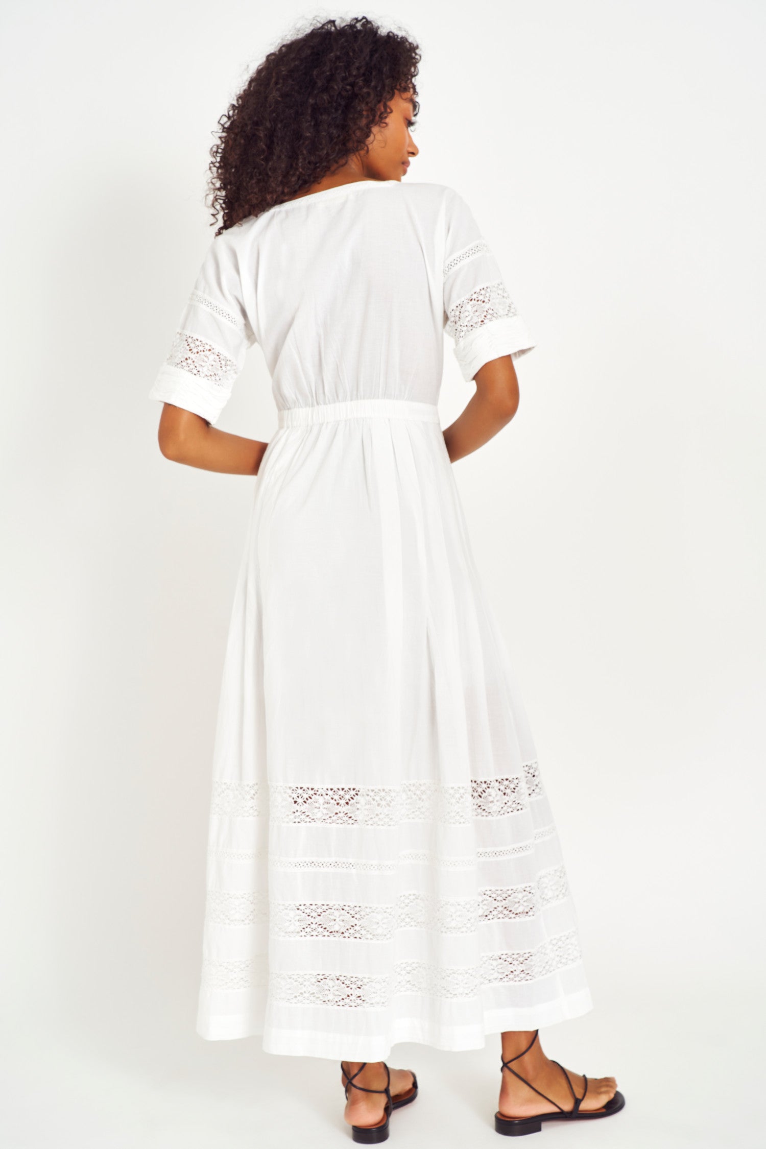 Edie Cotton Midi Dress-morningim