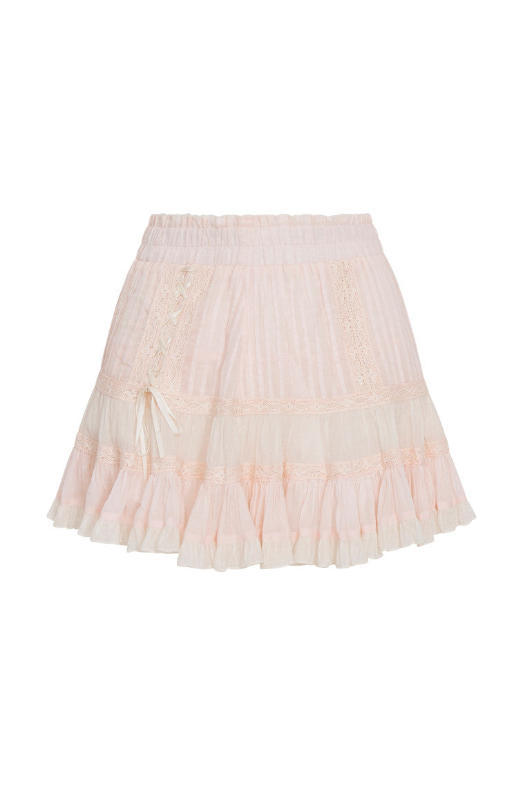Trevina Cotton Mini Skirt-morningim