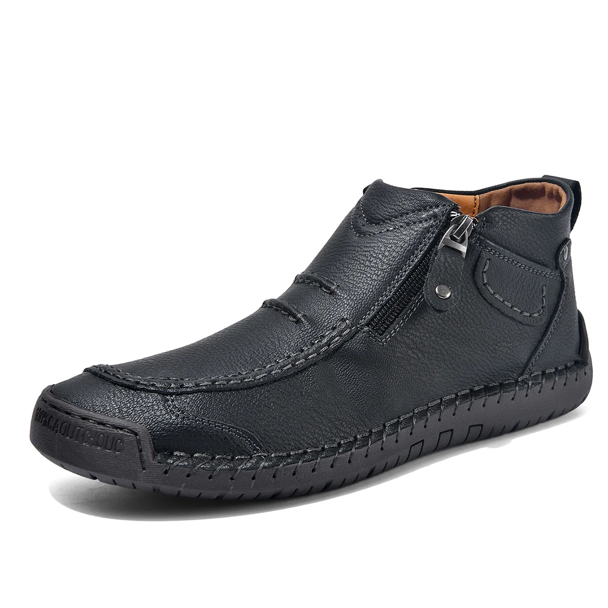 ⏰ Limited-Time 70% OFF – Men’s Handmade Leather Driving Boots | Wide Toe, Arch Support, Waterproof, Pressure Relief, Non-Slip Comfort for Everyday & Travel