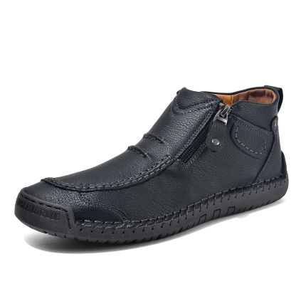 ⏰ Limited-Time 70% OFF – Men’s Handmade Leather Driving Boots | Wide Toe, Arch Support, Waterproof, Pressure Relief, Non-Slip Comfort for Everyday & Travel