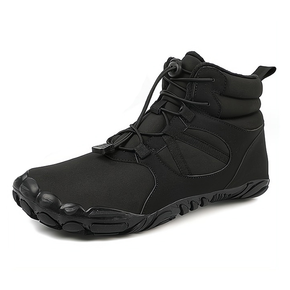 Mens Women Winter Barefoot Shoes Wide Toe Box Snow Boots Fur Lined Outdoor Shoe