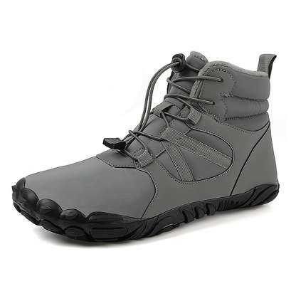 Mens Women Winter Barefoot Shoes Wide Toe Box Snow Boots Fur Lined Outdoor Shoe