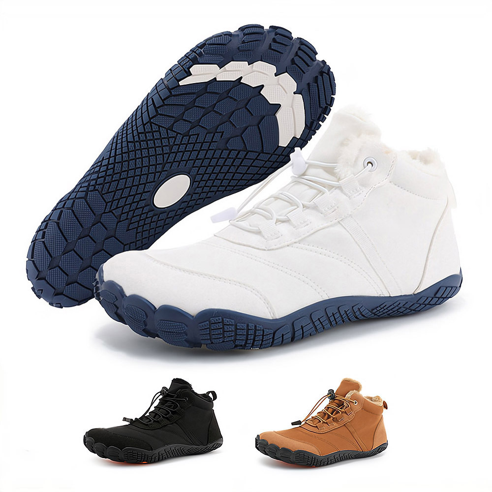 Winter Footwear Barefoot Fur Lined Hike Shoes Waterproof Snow Boots