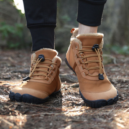 Winter Footwear Barefoot Fur Lined Hike Shoes Waterproof Snow Boots