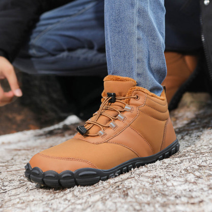 ❄️FrostLuxe- Non-slip & Carbon Fiber Waterproof Winter Barefoot Shoes (Unisex)