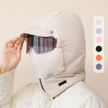 ❄️Winter Special Offer-4 In 1 Windproof Full Cover Outdoor Mask with Glasses（unisex）