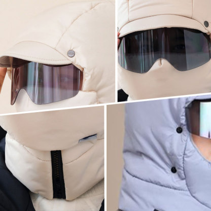 ❄️Winter Special Offer-4 In 1 Windproof Full Cover Outdoor Mask with Glasses（unisex）