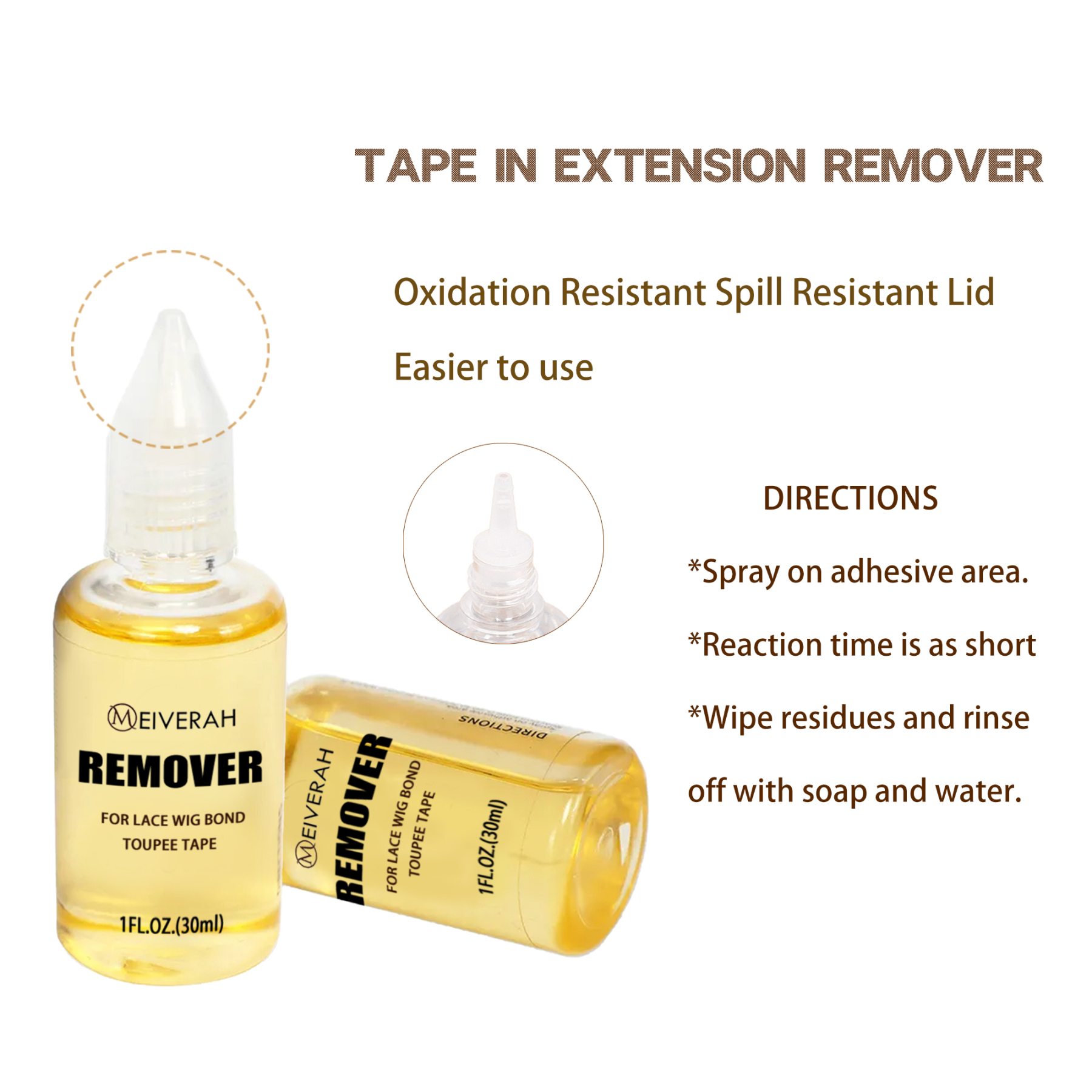 Meiverah Tape In Extension Remover Wig Glue Adhesive Remover