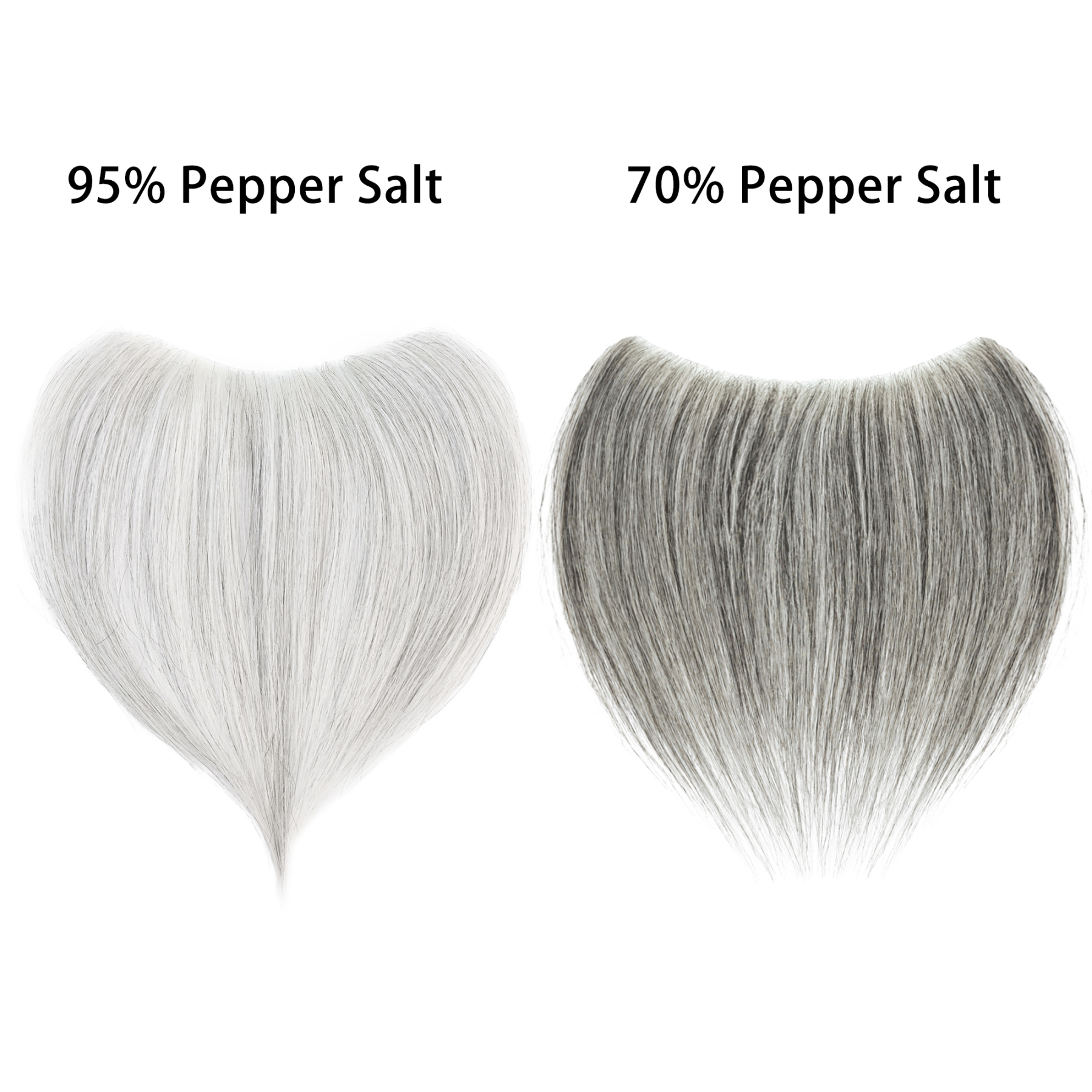 Meiverah Hair Frontal Hairpiece for Men Natural Black Hair Extension Hairline Loss Straight Tape in Human Hair Toppers Replacement Toupee （95% Gray-Cinnamon Sugar）