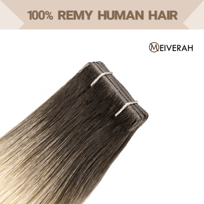 Meiverah Seamless Injected Hand-Tied Tape In Hair Extensions 20 Pcs/50 g Virgin Human Hair (#T2/60)