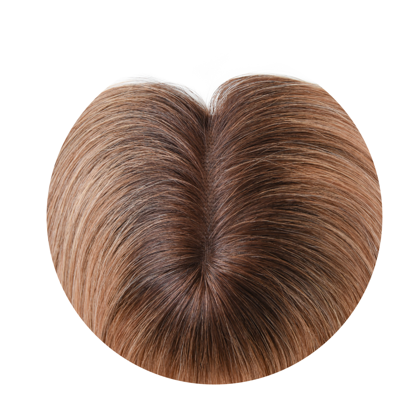 Meiverah Natural-Looking Handmade Full Hand-tied PU Mono Lace NO Bangs Clip-In Women Toupee -（10/6#）