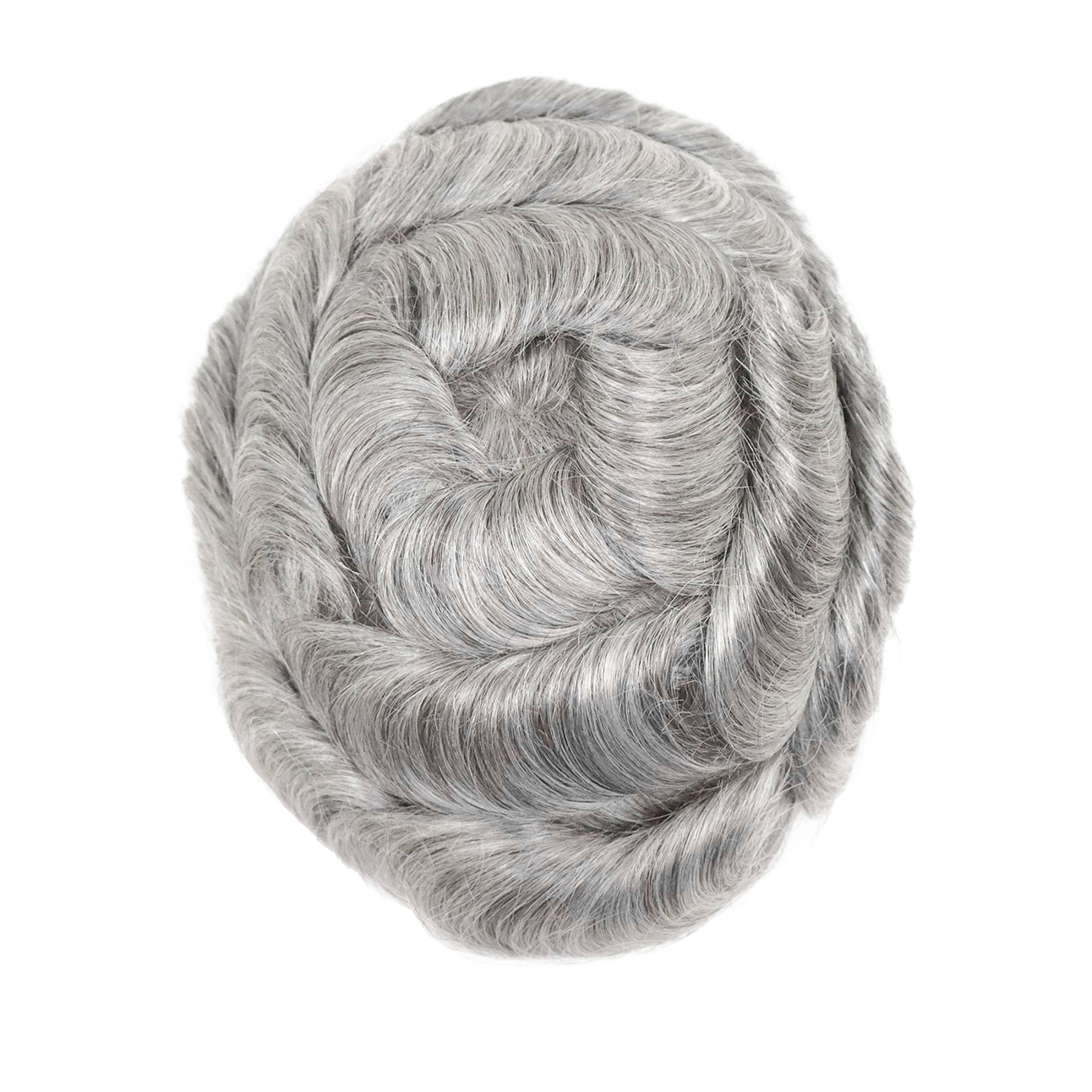 Meiverah Natural-Looking Handmade Men's Top Wig - BD Style (1B/80H Color)