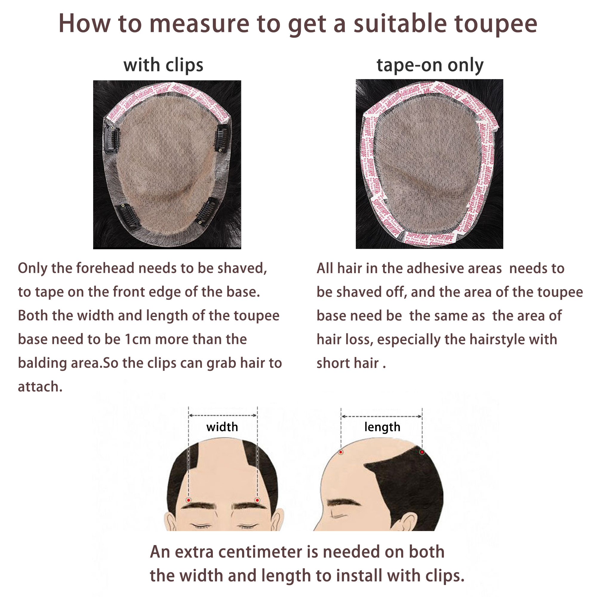 Meiverah Hair Untrimmed Hand Tied Mono Lace Toupee with Biological Scalp Toupee Human Hair Topper Top HairPiece for Men (Jet Black)(Hand-tied Lace)