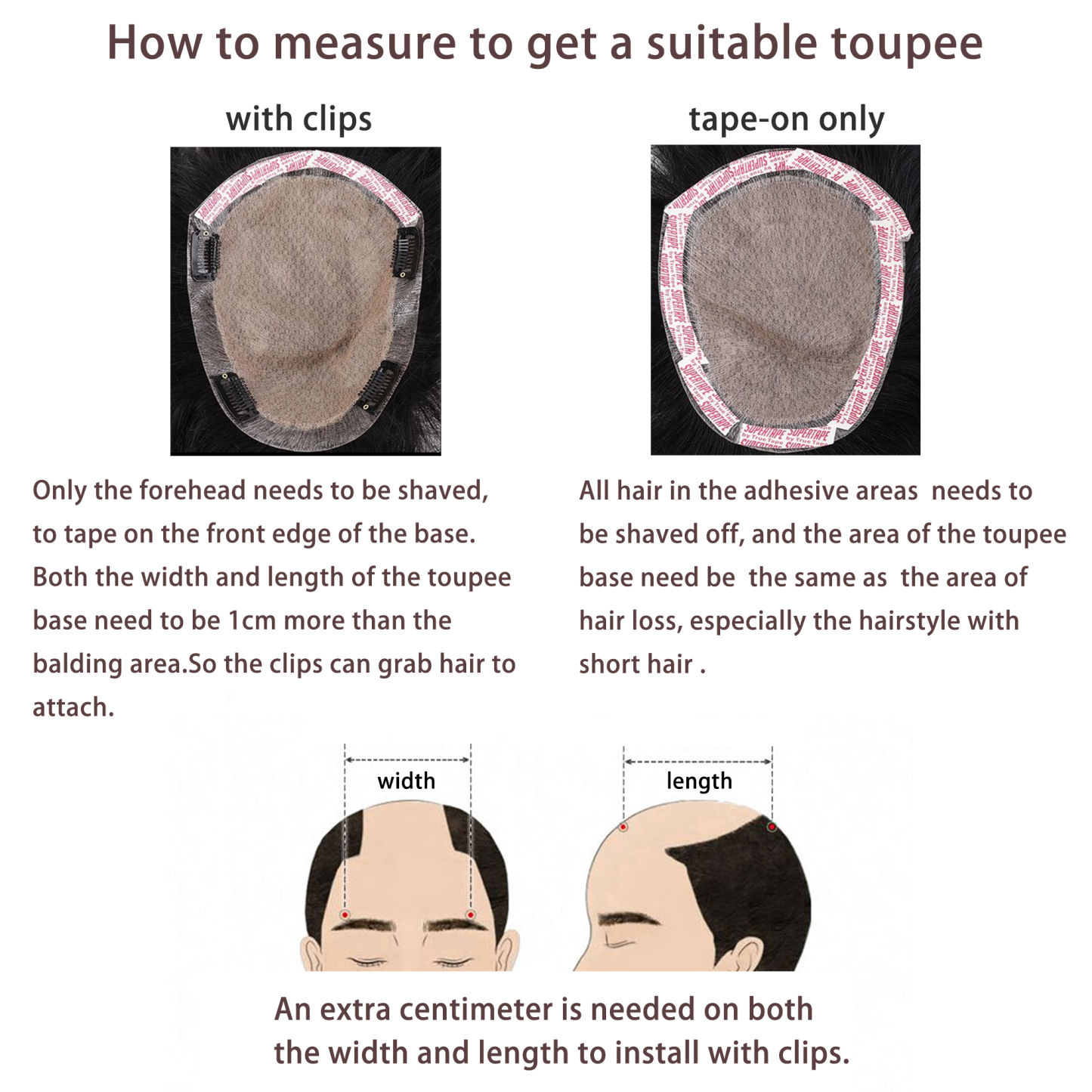 Meiverah Hair Untrimmed Hand Tied Mono Lace Toupee with Biological Scalp Toupee Human Hair Topper Top HairPiece for Men (Jet Black)(Hand-tied Lace)