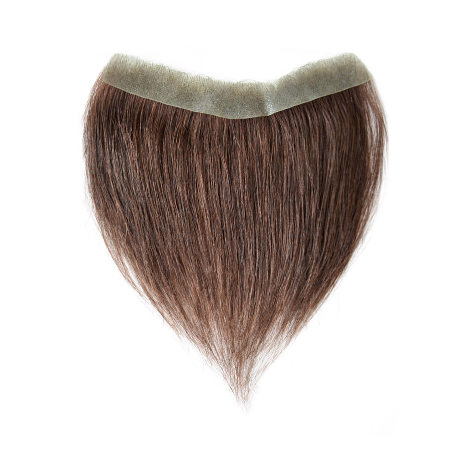 Meiverah Hair Frontal Hairpiece for Women Natural Black Hair Extension Hairline Loss Straight Tape in Human Hair Toppers Replacement Toupee (Medium Brown)