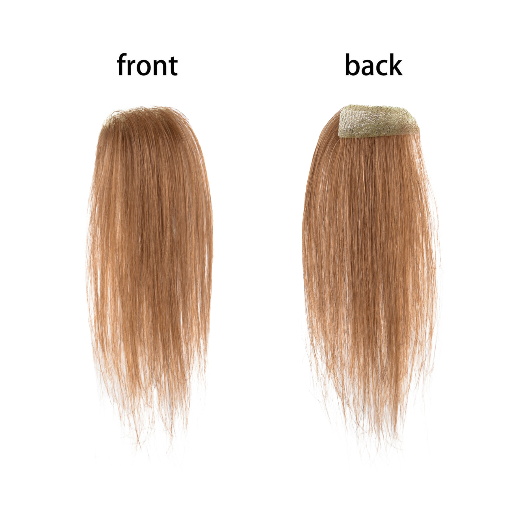 Meiverah Hair scar human hair replacement Accidental burns without hair for men women Hairline Loss Straight Tape in Replacement Toupee (Copper Red)