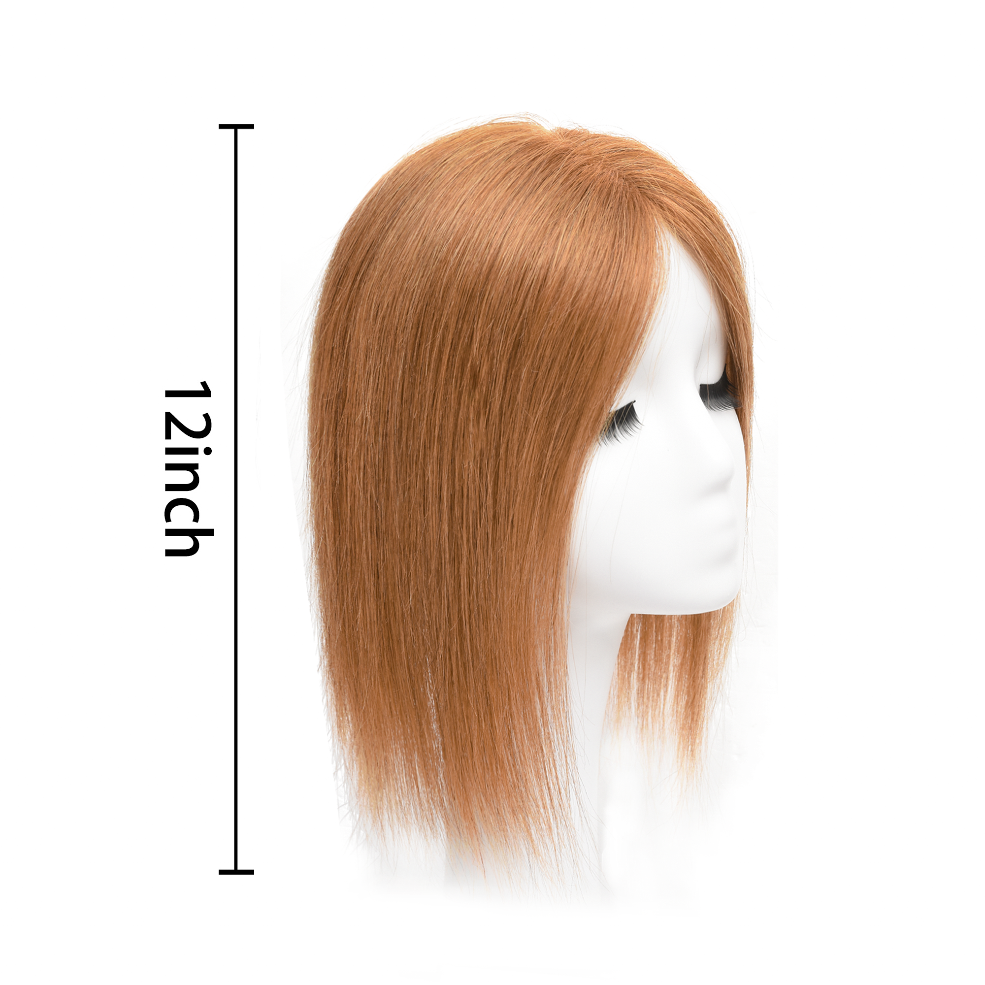 Meiverah Breathable PU Ultra-Thin Clip-In Women's Toupee - Natural Look Top Hair Piece with No Bangs -（30#）