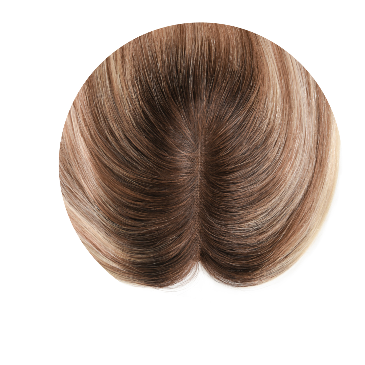 Meiverah Natural-Looking Handmade Full Hand-tied PU Mono Lace NO Bangs Clip-In Women Toupee -（4BCSA#）