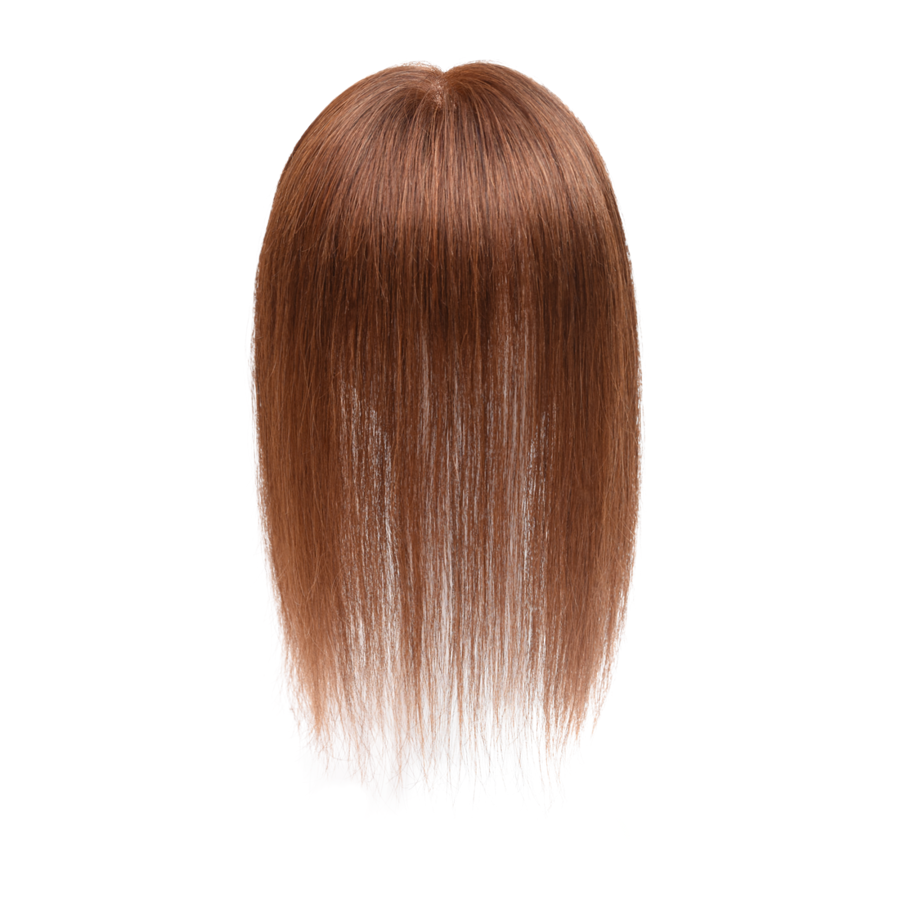 Meiverah Real Human Hair Swiss Mono Base Hand-tied Topper NO Bangs-Clip-In Thick Hairpiece for Women  (#5)