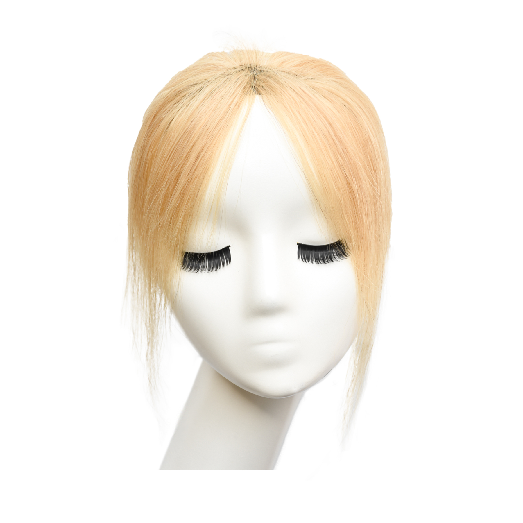 Meiverah Hair Clip in Bangs Clip In Hair Extensions 100% Baby Hair Human Hand Made Natural Forehead Patch No Trace Patch Hairline for Women(#613)