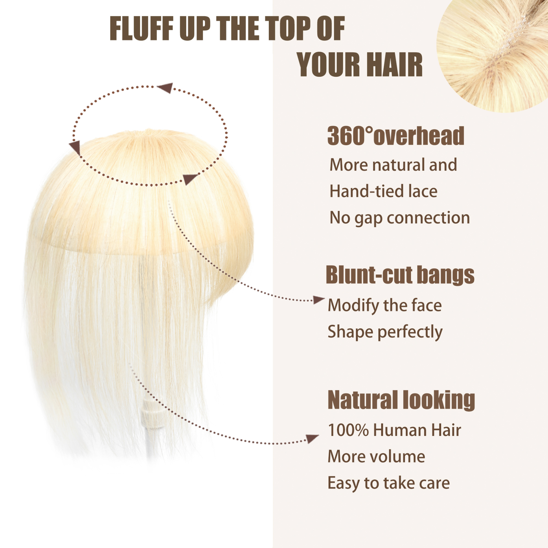 Meiverah Hair Clip in Bangs Real Human Hair with high cranial top for volume Light and airy French bangs for women Clip On Air Bangs for Daily Wear (613)