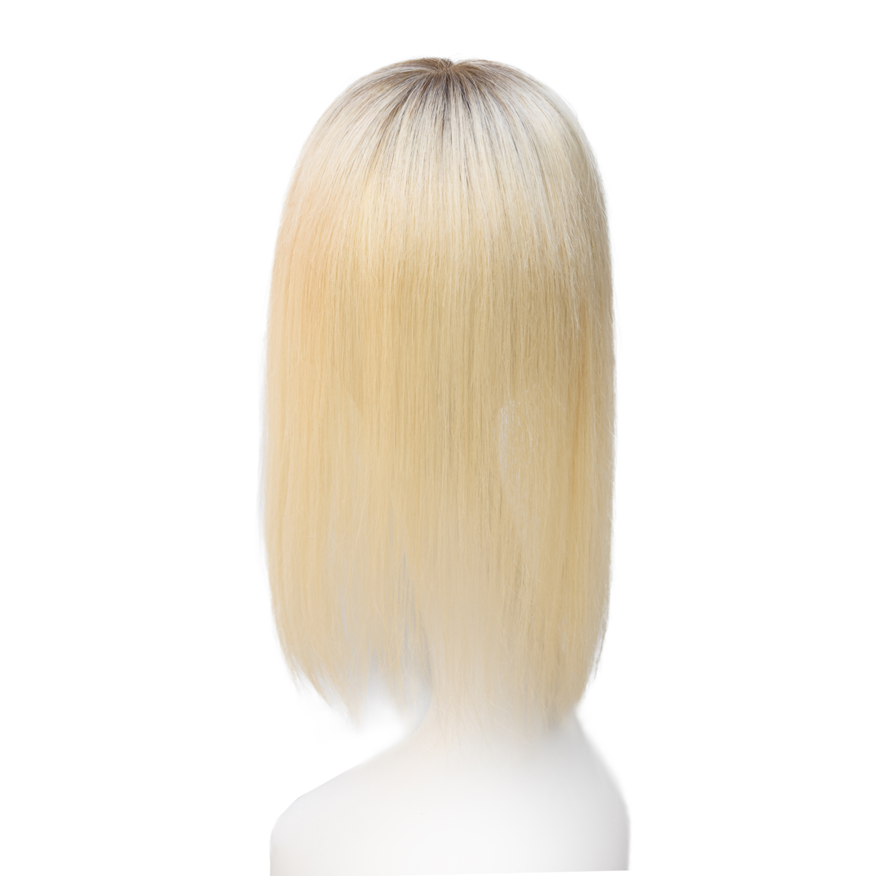 Meiverah Natural-Looking Handmade Full Hand-tied PU Mono Lace NO Bangs Clip-In Women Toupee -（613BC#）