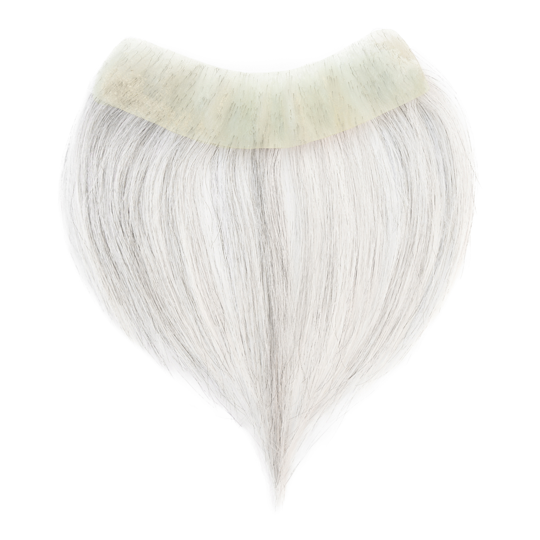 Meiverah Hair Frontal Hairpiece for Men Natural Black Hair Extension Hairline Loss Straight Tape in Human Hair Toppers Replacement Toupee （95% Gray-Cinnamon Sugar）