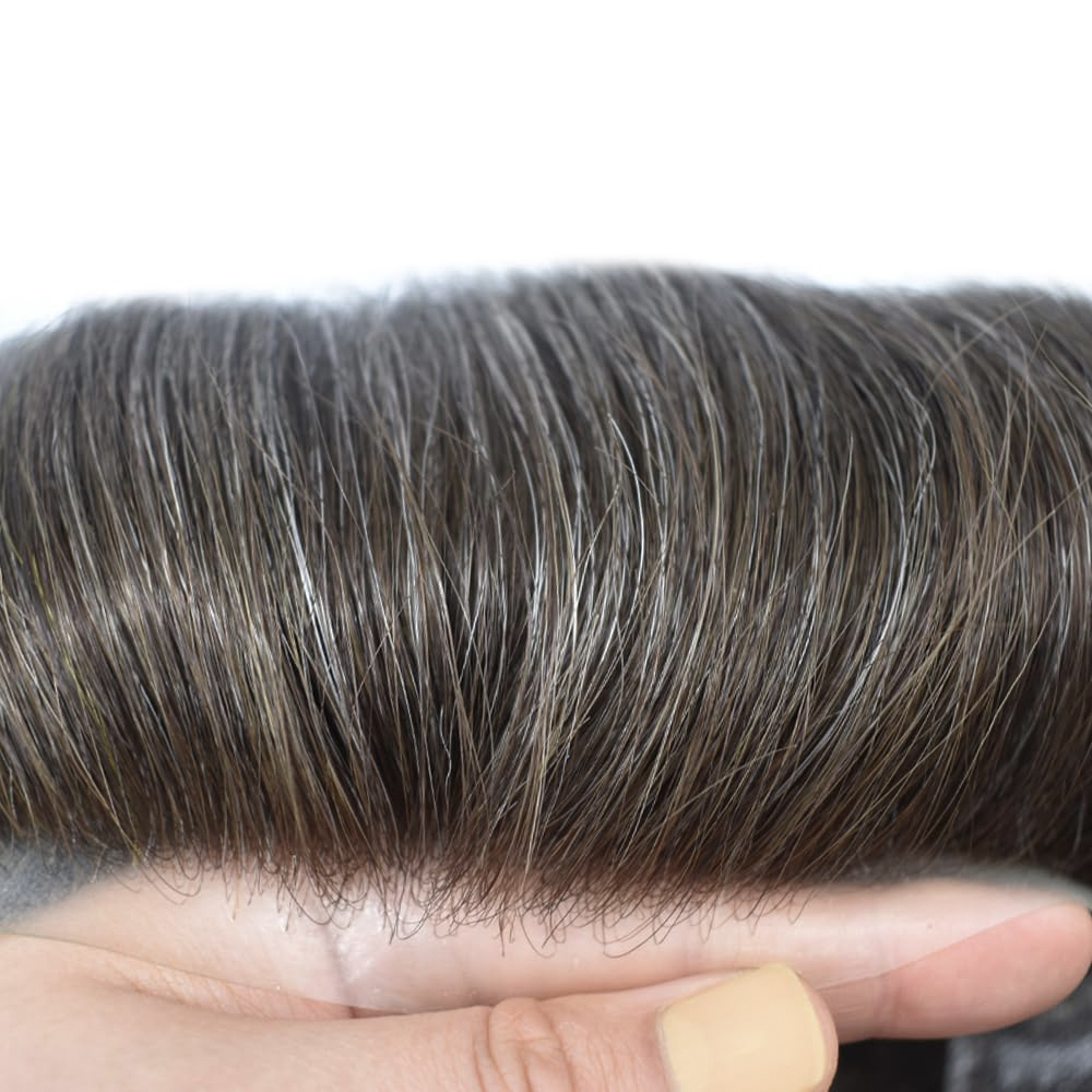 Meiverah Natural-Looking Handmade Men's Top Wig - BD Style (320 Color)